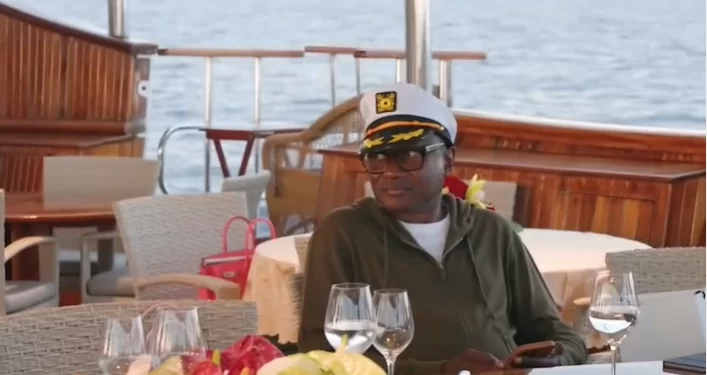 Watch videos from billionaire Femi Otedola’s 60th birthday party onboard the Aristotle Onassis’ Christina O super luxury yacht he rented (video)