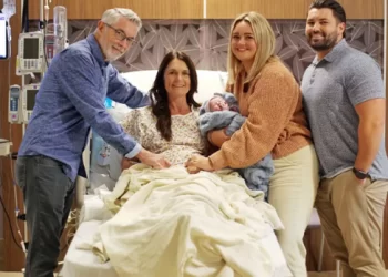 Grandmother, 56, gives birth to her son and daughter-in-law’s baby