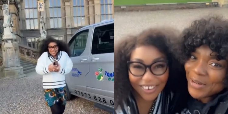 Rita Dominic welcomes friends to England ahead of her Church wedding to Fidelis Anosike (video)