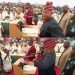 Governor Ademola Adeleke dances to Buga on his first day at work as governor of Osun state (video)