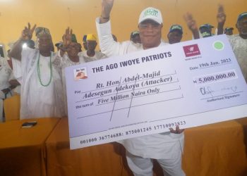 NASS polls: Ago-Iwoye group donates N5m to Reps Deputy Minority Whip