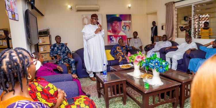 Gov. Abiodun visits late Emeritus Professor Ogunlesi family