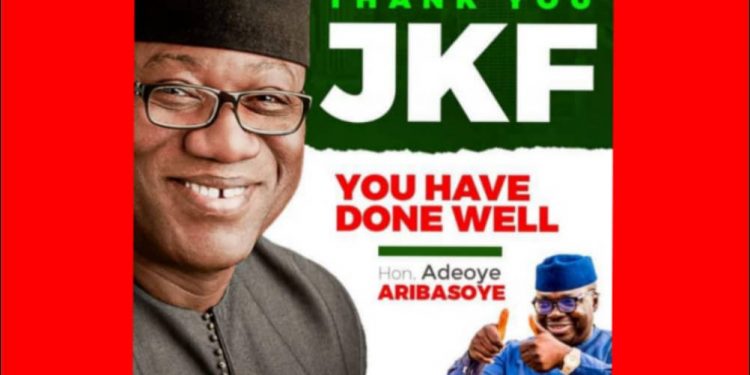Aribasoye Salutes Fayemi’s Unblemished Records, Brands Him Champion of Good Governance
