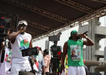 Psquare, African China perform at Peter Obi’s Lagos rally ( Photos)