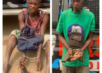 Police arrest two suspects with locally made guns, charms in Lagos