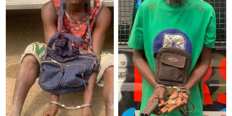 Police arrest two suspects with locally made guns, charms in Lagos