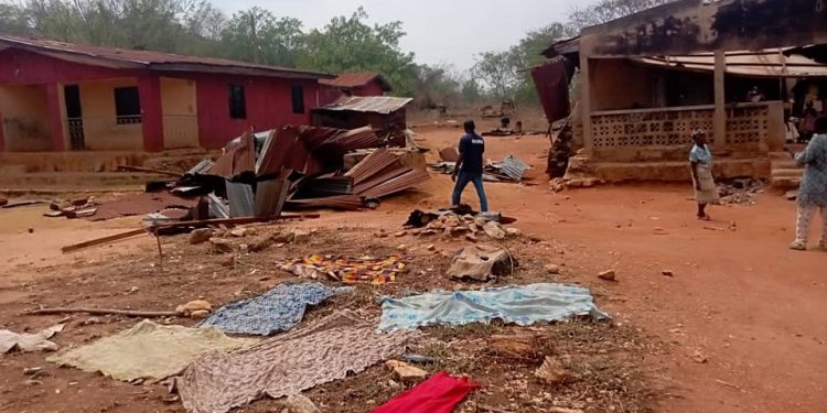 Many rendered homeless as rainstorm blows off 105 buildings in Ekiti