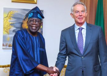 Ex British PM, Tony Blair Visits Tinubu Ahead Of Swearing In