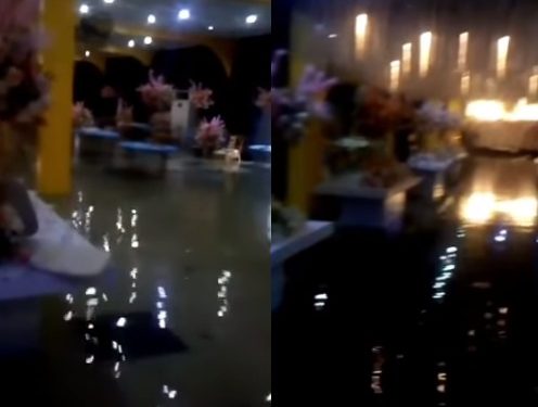 Wedding ceremony disrupted as flood takes over hall in Warri 