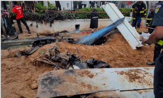 Small Aircraft Crashes In Ikeja, Lagos