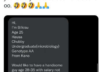 Kano lady seeking for a man to marry lists her requirements, says he must be “Car owner, salary not less than N300k and from a reputable family”
