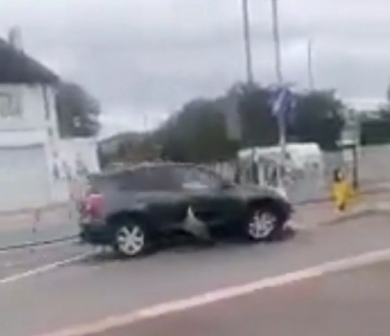 Man survives after being run over twice by two different cars