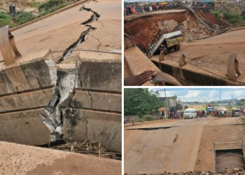 Overhead bridge collapses in Enugu State