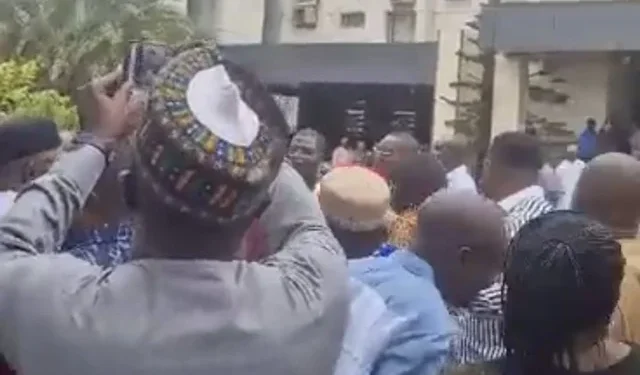 Protest at ministry of works and housing after Umahi ‘locked staff out for late coming’