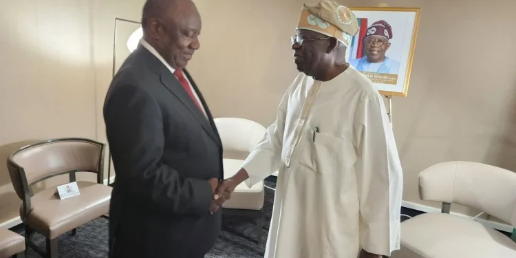 Tinubu meets Ramaphosa for first bilateral engagement ahead of 78th UNGA