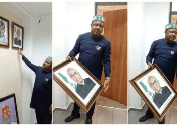 ‘Alia not fit to be leader’ – Benue Rep, Agbese removes gov’s portriat from office