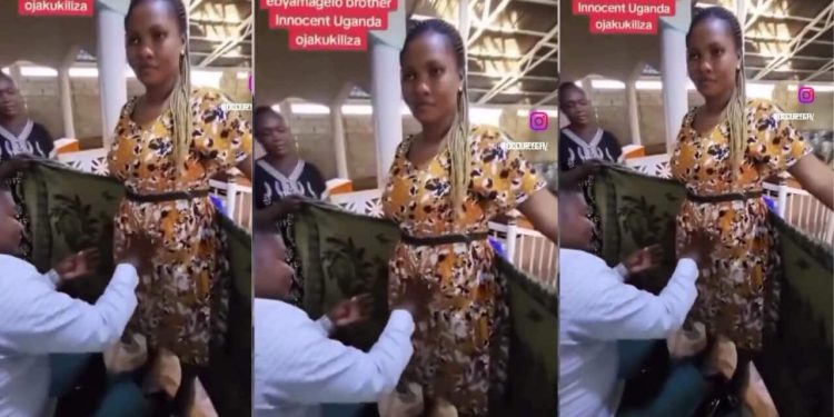 Pastor captured on video inserting his hand into the private part of his female church member