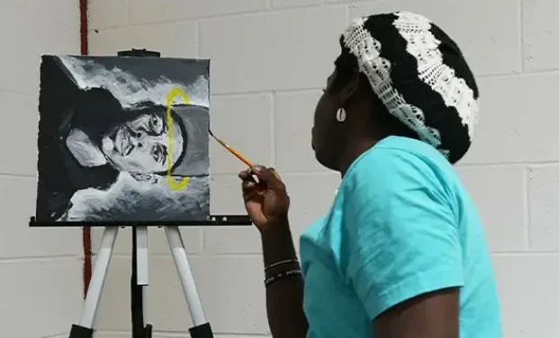 Nigerian student who painted for 100 hours certified as new world record holder