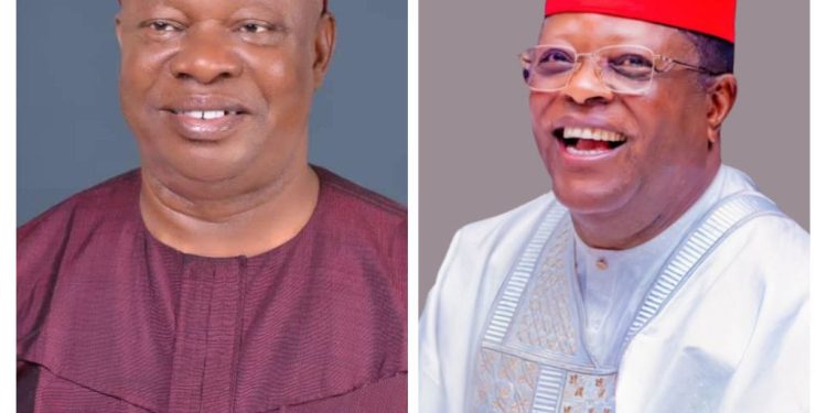 Umahi Congratulates Prof Anthony Ani on his Victory as Senator-Elect Ebonyi South Senatorial District