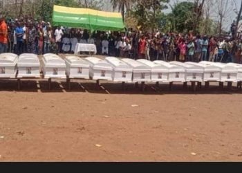 Gov Alia conducts mass burial for 15 people allegedly killed by herders