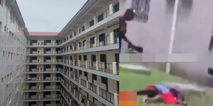Cleaner jumps from the 7th floor when caught trying to rape a student