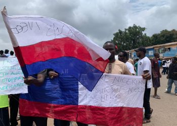 Hardship Protests: Police Arrest foreigners ‘sponsoring’ protesters flying Russian flag in Kano