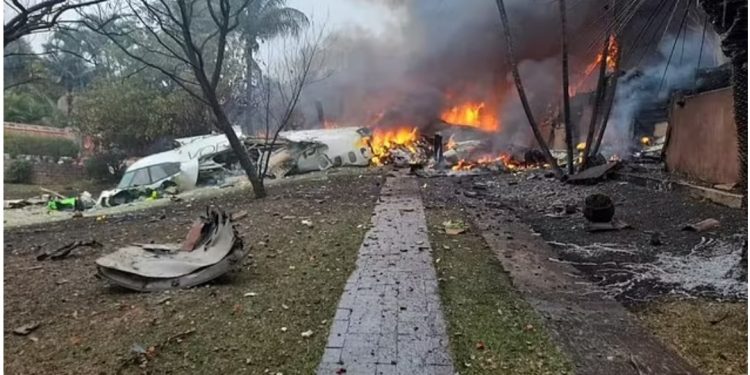 Plane carrying 62 passengers crashes in Brazil
