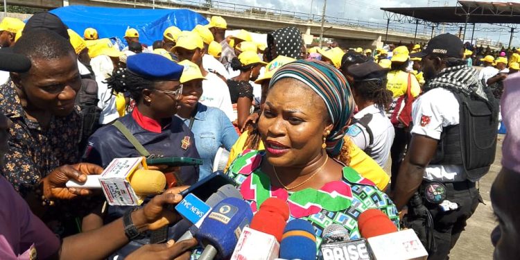 Former Guber Candidate Erelu Kemi Elebute Halle Defects With Over 7000 ADP Supporters To Ruling Party In Ekiti