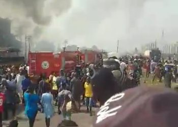 Tanker fire guts Lagos police station