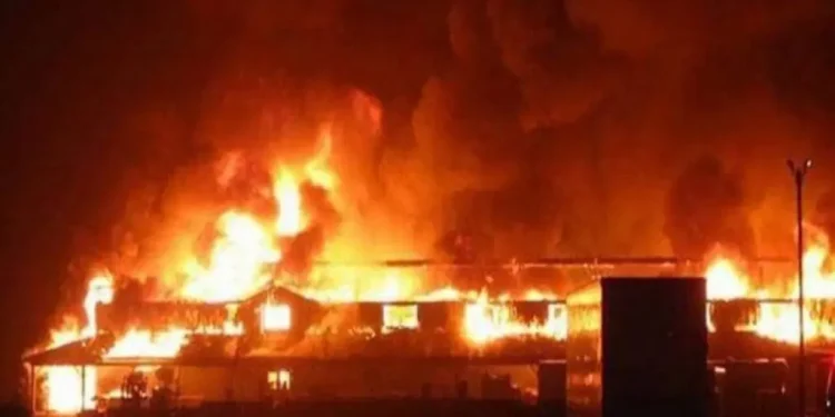 Christmas Day fire guts shops in Onitsha