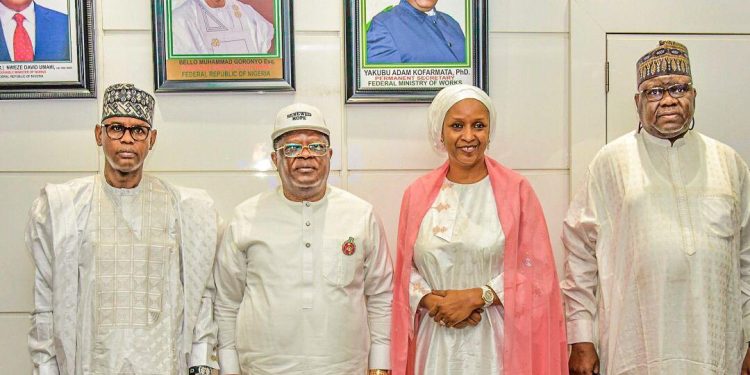 Works Minister, Umahi Receives Hadiza Bala And Team