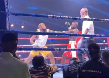 Portable knocks out Speed Darlington in the first round of their celebrity boxing fight (Videos)