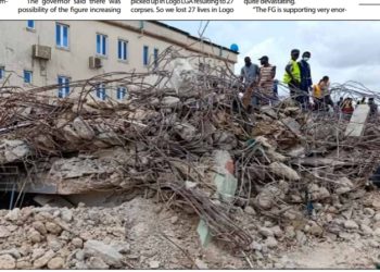 Two dead, 23 injured in Lagos building collapse