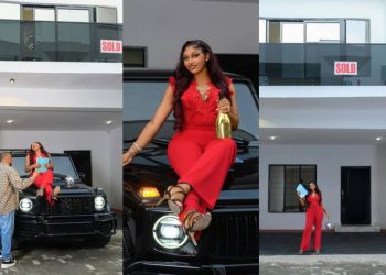 BBNaija’s Chomzy celebrates as husband gifts her new house in Lekki