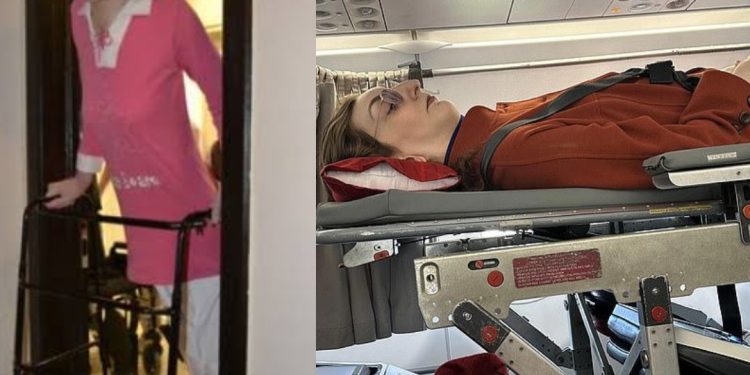 World’s tallest woman has to pay for 6 plane seats to fly lying down