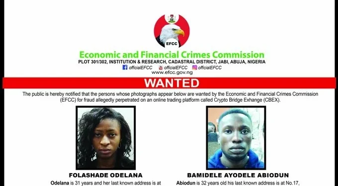 EFCC declares two more suspects wanted over N1bn CBEX fraud