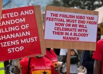 Reactions as “Nigeria Must Go” protests erupt in Ghana (Video)