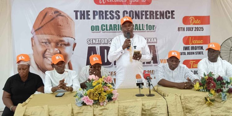 2027: Group Rally Support For Senator Solomon Olamilekan Adeola Guber Ambition,