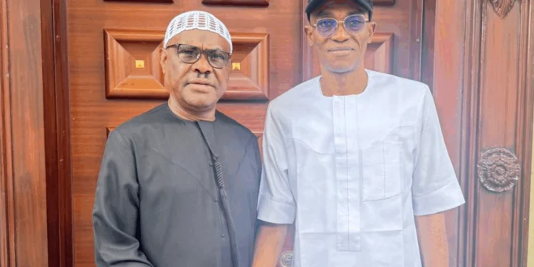 Abure, LP factional chairman, visits Wike in Abuja