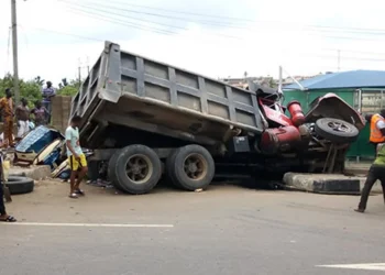 Speeding truck crushes woman to death in Lagos-Ogun border crash