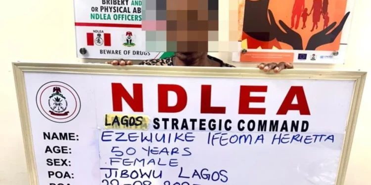 NDLEA arrests widow ‘attempting to traffic cocaine with fake pregnancy’ in Lagos