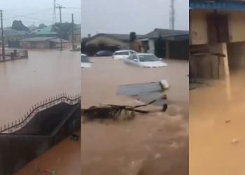 Lagos Communities Flooded, Vehicles Submerged After Marathon Rainfall