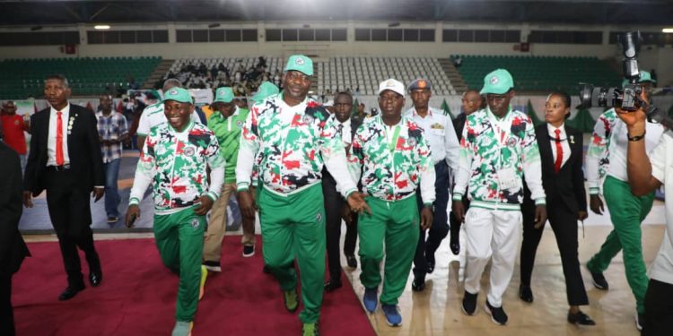 Igali lauds CDS investment in Sports as Lt Col Okou arrives Morocco for World Beach Wrestling Series, and African Beach Wrestling Championship