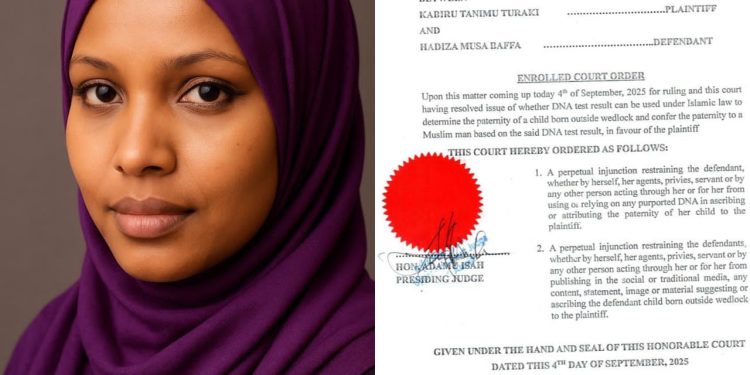 Court perpetually restrains Hadiza Baffa from claiming ex-Minister fathered her child, dismisses DNA test
