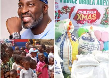 Again, Prince Olawale Adeyemi-Oriola Hosts Grand Christmas Party For Children In Ijebu-Ode
