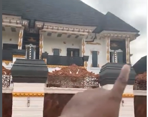 We need to know the source of his wealth – Man says as he shows off a mansion built by a tricycle (Keke) driver in South East