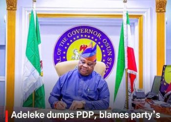 Governor Ademola Adeleke Resigns From PDP