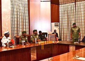 Tinubu in closed-door meeting with service chiefs