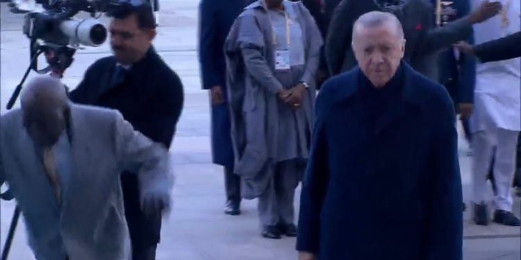 Tinubu stumbles during welcome ceremony in Turkey