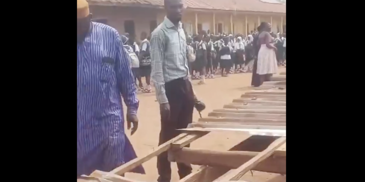 No casualty as classroom block collapses in Lagos